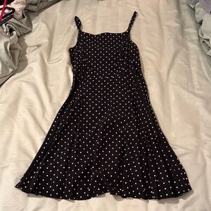 Old Navy Black and White Polka Dot Mini Dress